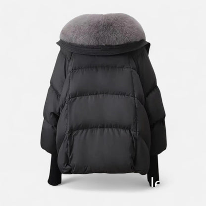 Noir London | Women’s Fur-Collar Down Cotton Jacket