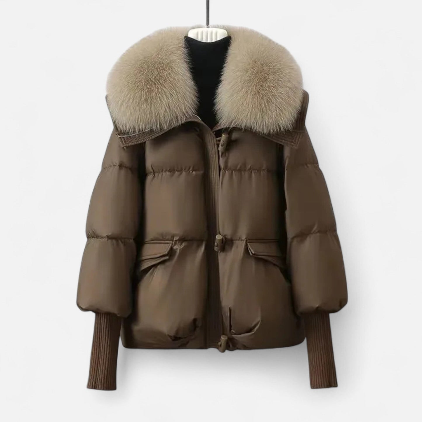 Noir London | Women’s Fur-Collar Down Cotton Jacket