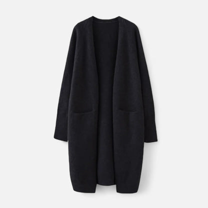 Noir London  | Women’s Thick Knit Cardigan – V-Neck Autumn Warmth