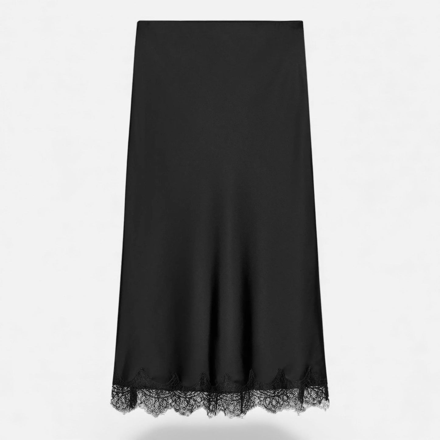 Noir London  | Women’s Elegant Satin Midi Skirt