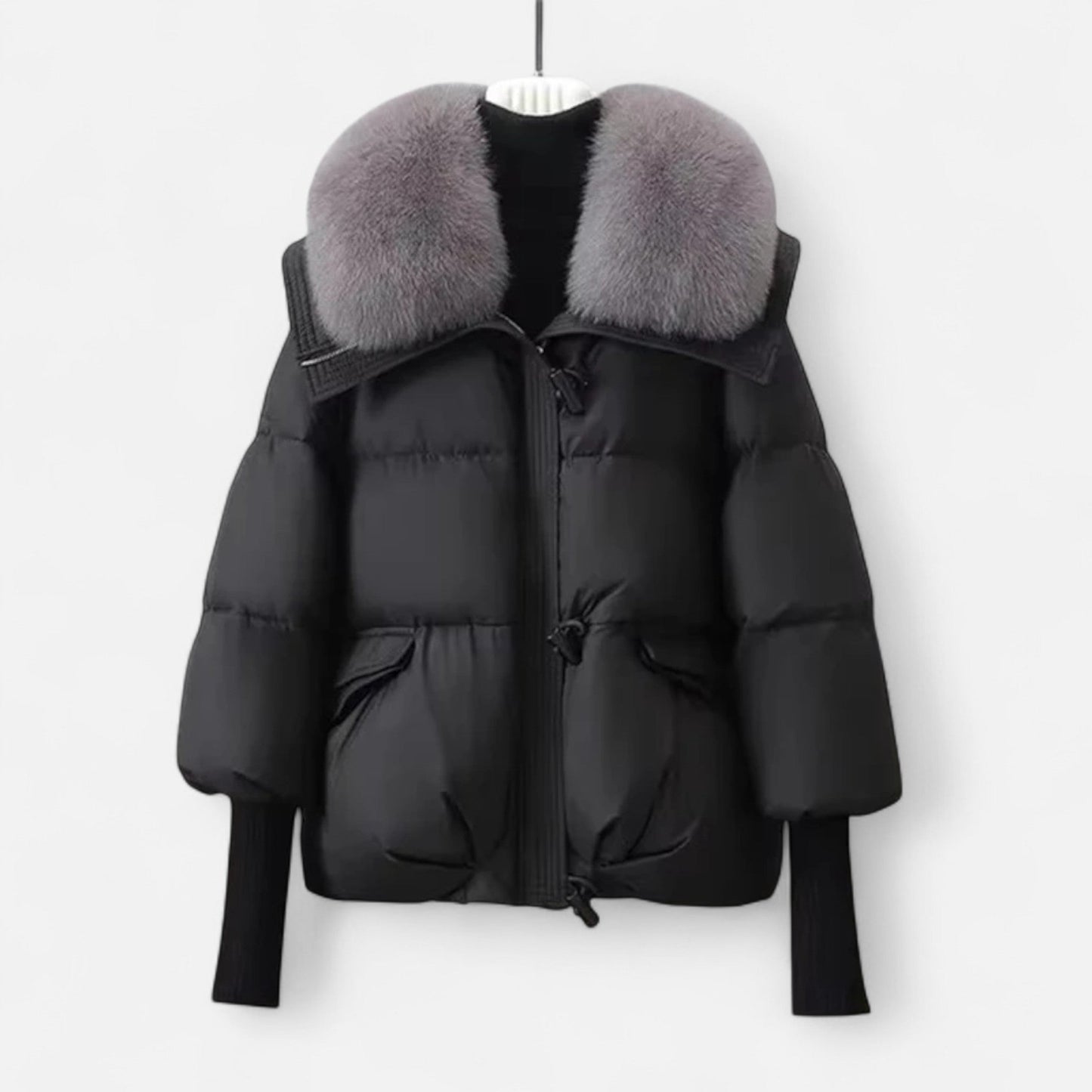 Noir London | Women’s Fur-Collar Down Cotton Jacket