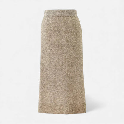 Noir London  | Women’s Wool A-Line Split Midi Skirt