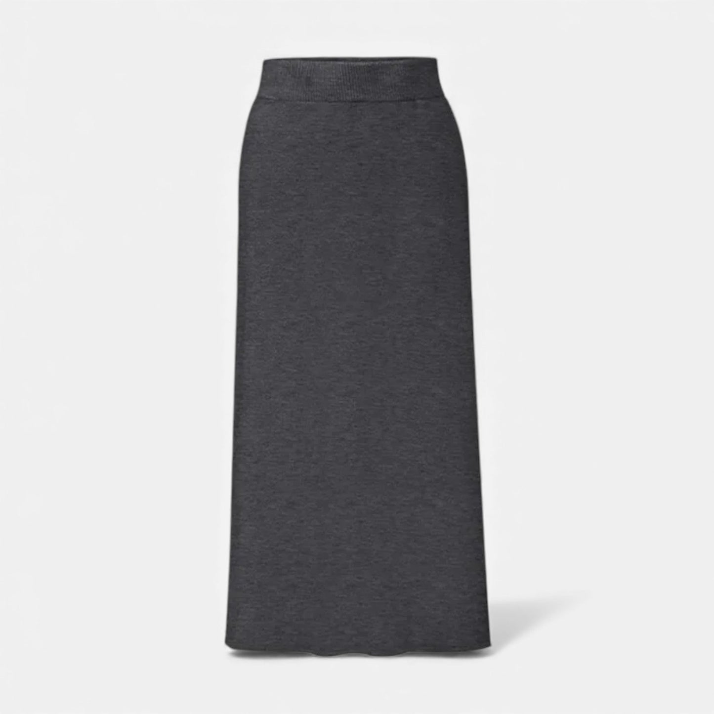 Noir London  | Women’s Wool A-Line Split Midi Skirt