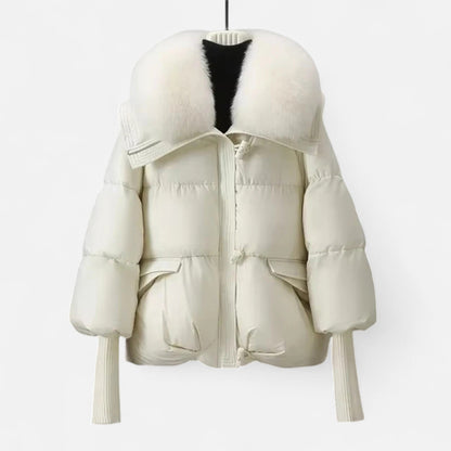 Noir London | Women’s Fur-Collar Down Cotton Jacket