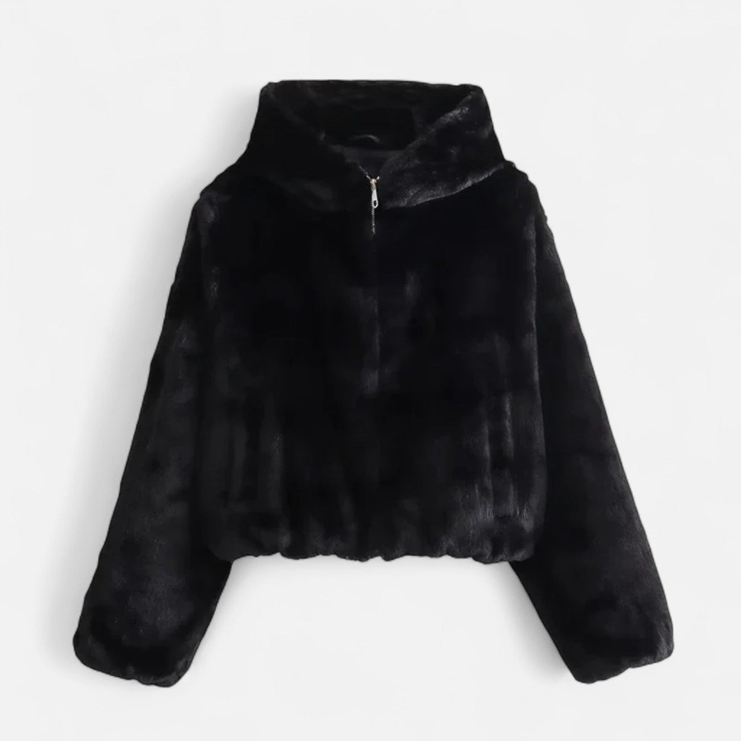 Noir London | Women’s Hooded Faux Fur Coat – Winter Luxe Comfort