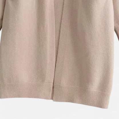 Noir London  | Women’s Thick Knit Cardigan – V-Neck Autumn Warmth