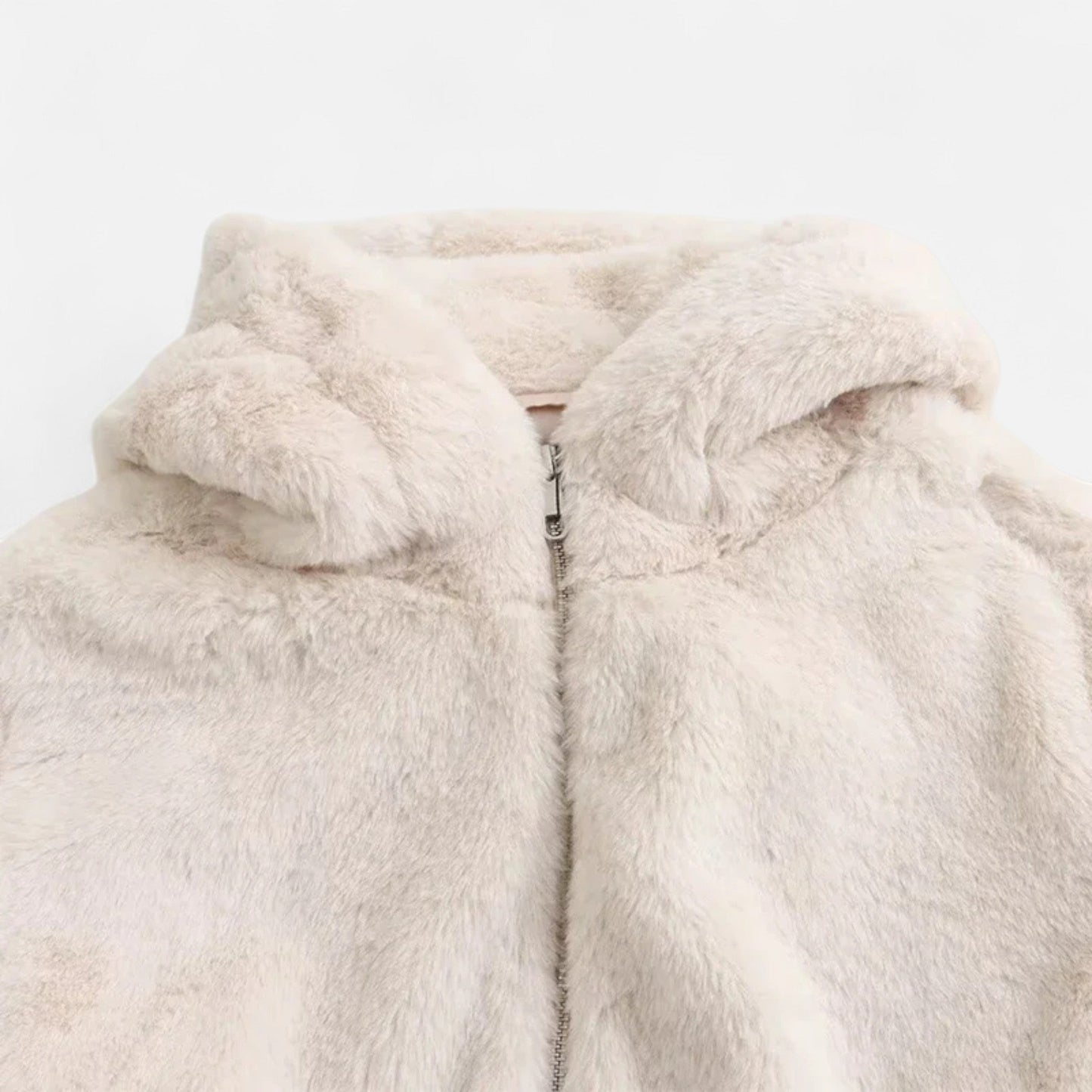 Noir London | Women’s Hooded Faux Fur Coat – Winter Luxe Comfort