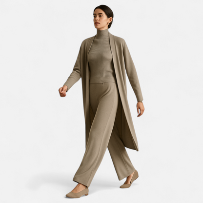 Noir London  | Women’s Knitted 3-Piece Cardigan Set