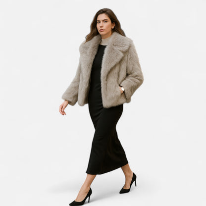 Noir London | Women’s Plush Faux Fur Winter Coat
