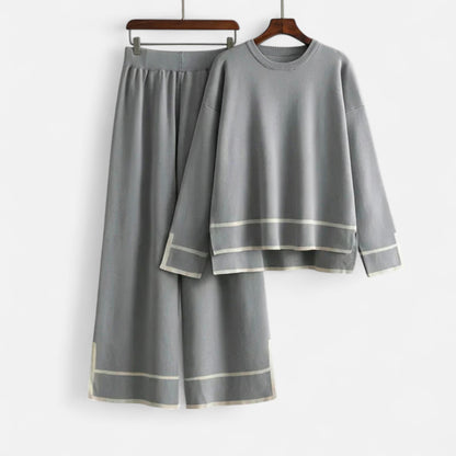 Noir London  | Women’s Knitted Two-Piece Set – Effortless Winter Poise