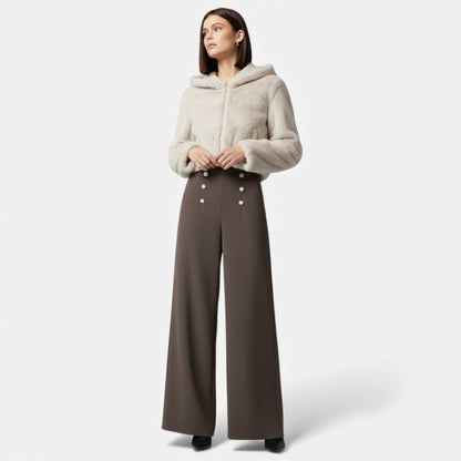 Noir London | Women’s Wide-Leg High-Waist Trousers
