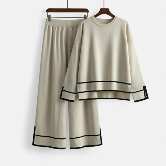 Noir London  | Women’s Knitted Two-Piece Set – Effortless Winter Poise