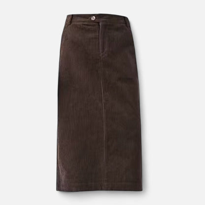 Noir London | Women's Elegant Corduroy Skirt