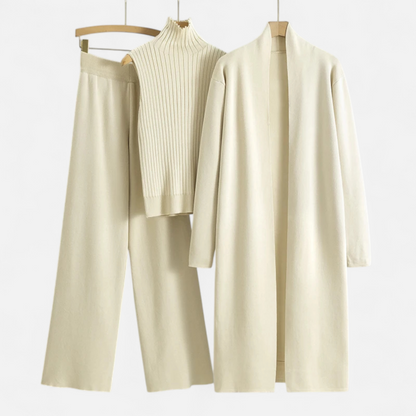 Noir London  | Women’s Knitted 3-Piece Cardigan Set