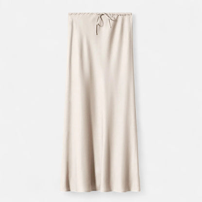 Noir London | Women's Elegant High-Waist Satin Skirt