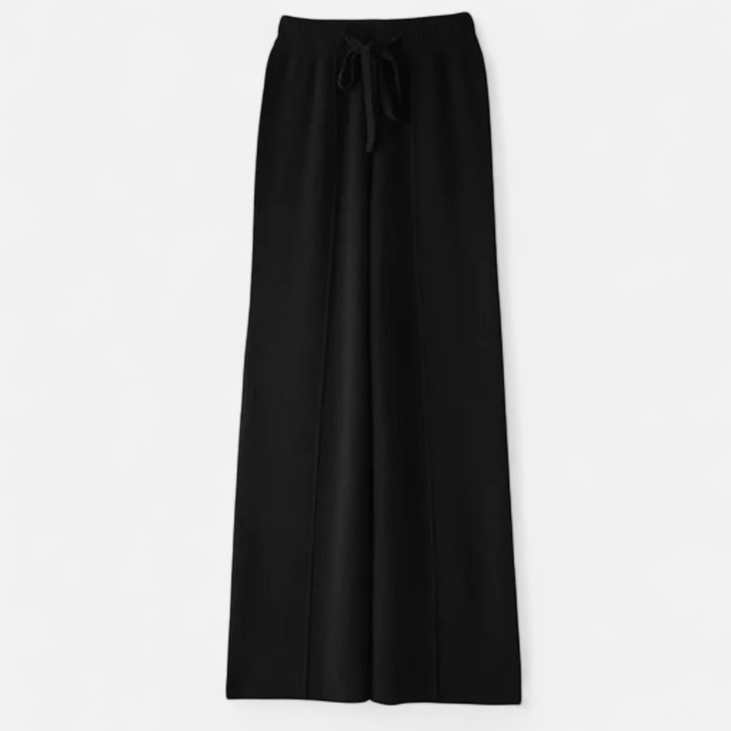 Noir London  | Women’s Pure Wool Wide-Leg Knit Trousers