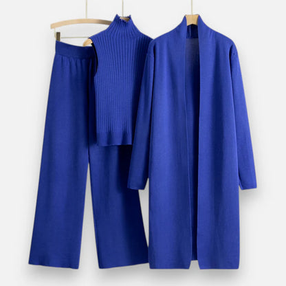 Noir London  | Women’s Knitted 3-Piece Cardigan Set