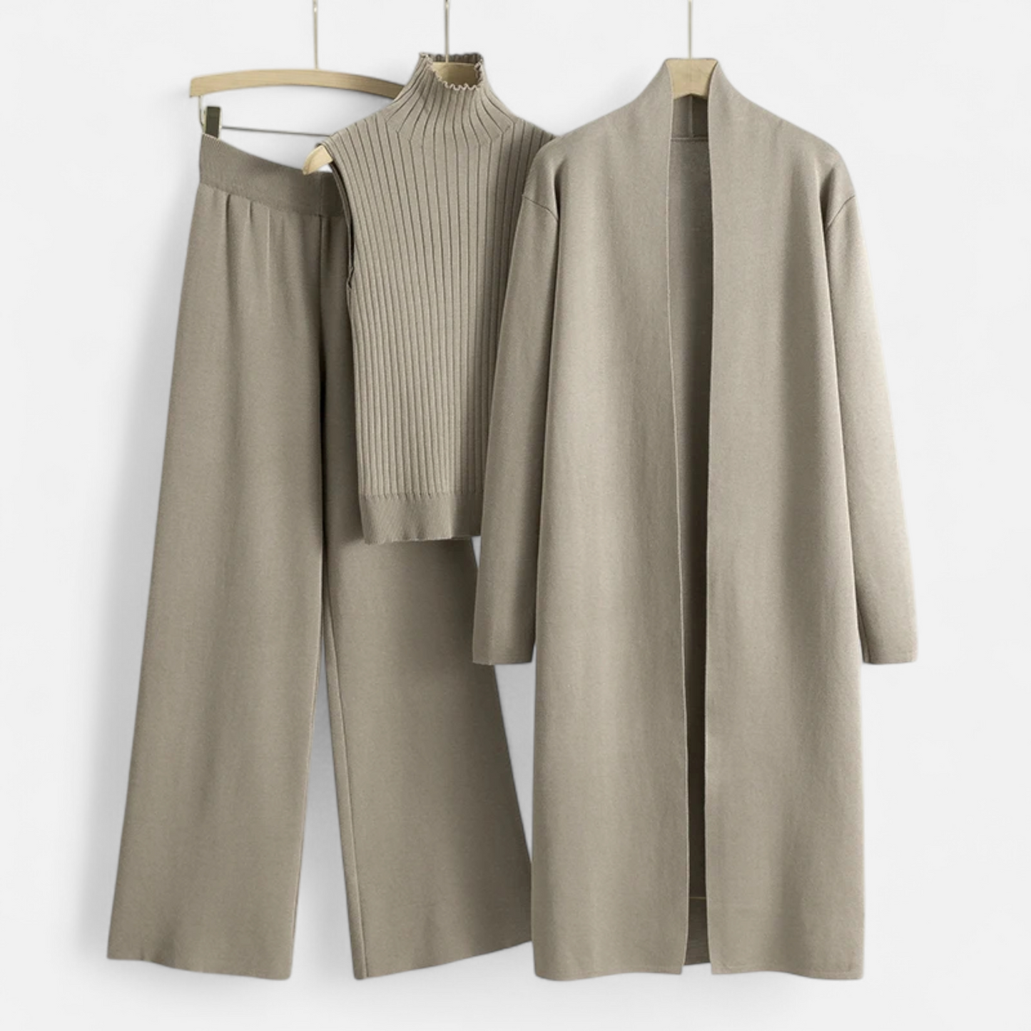 Noir London  | Women’s Knitted 3-Piece Cardigan Set