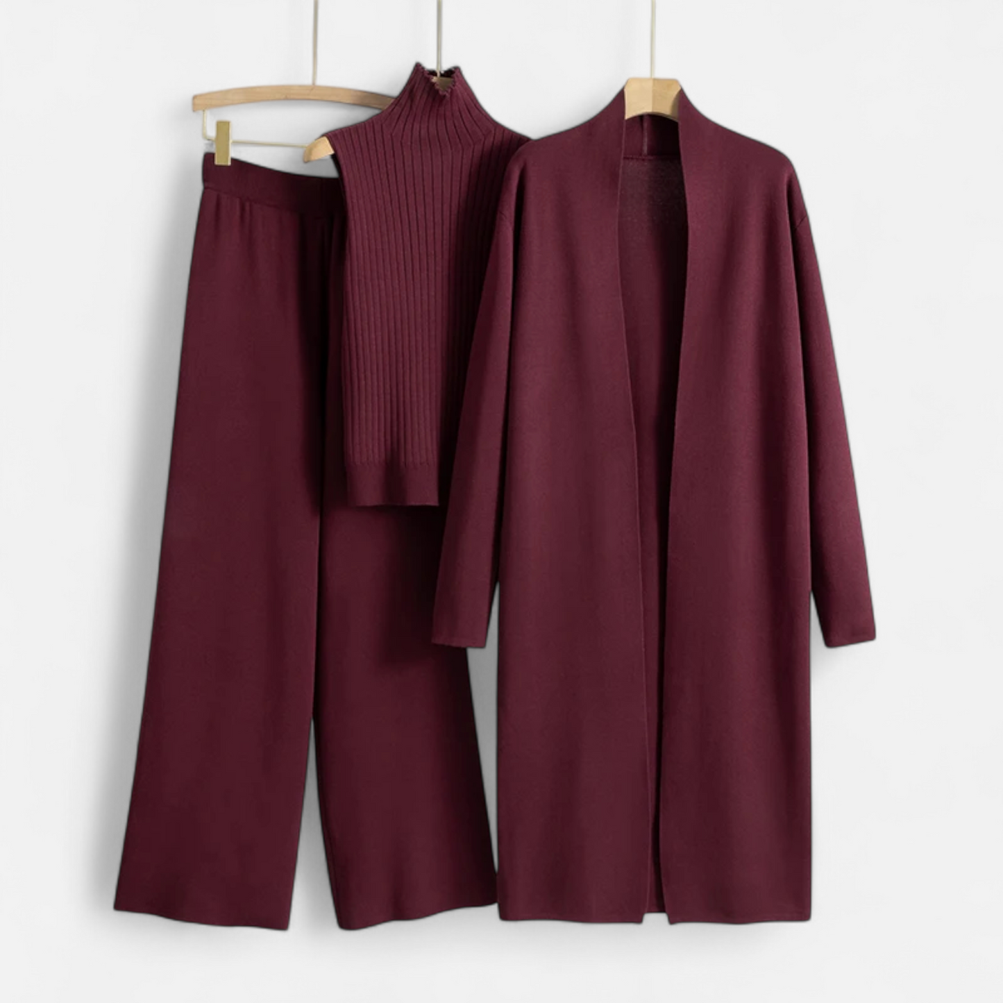 Noir London  | Women’s Knitted 3-Piece Cardigan Set