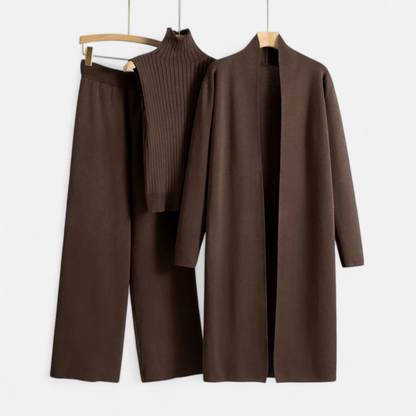 Noir London  | Women’s Knitted 3-Piece Cardigan Set