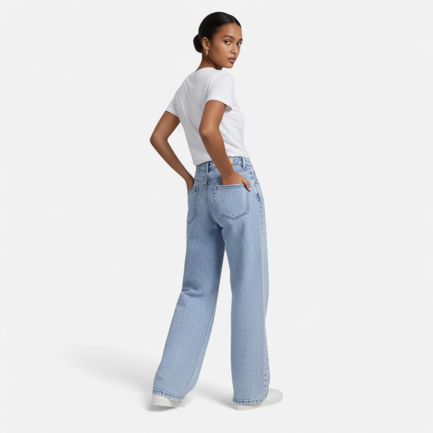 Noir London | Women Loose Denim Pants – Tailored Leisure Classic