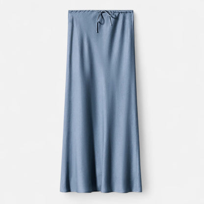 Noir London | Women's Elegant High-Waist Satin Skirt