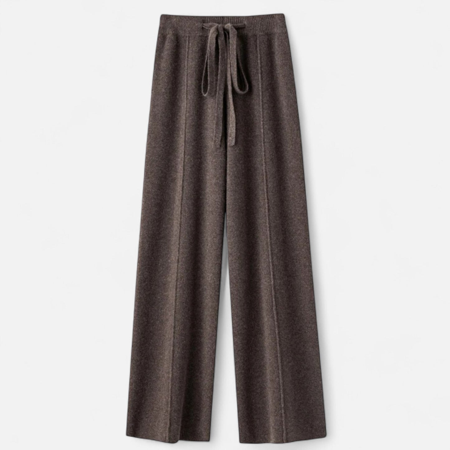 Noir London  | Women’s Pure Wool Wide-Leg Knit Trousers