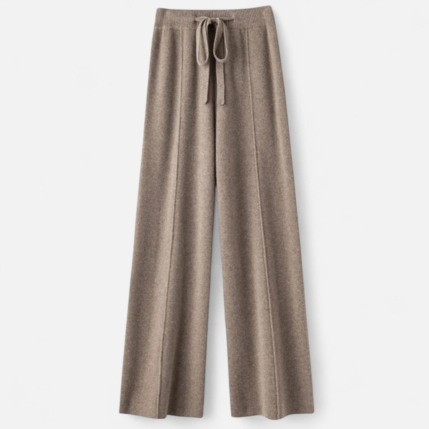 Noir London  | Women’s Pure Wool Wide-Leg Knit Trousers